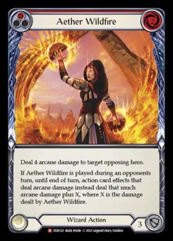 Flesh and Blood FAB Aether Wildfire NM 1st EditionNormal Everfest - Image 1