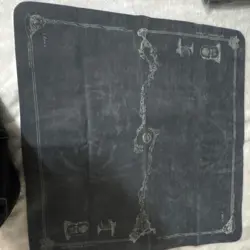 Spellground Classic CCG Standard Playmat Black Gray 1-Player Card Game Mat - Image 1