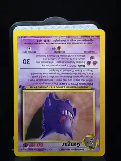 Gengar Fossil Rare Unlimited 20/62 Vintage Pokemon TCG Card WOTC Non Holo LP/NM - Image 2