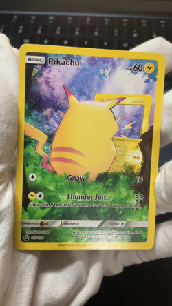 Pikachu Pokemon Card Van Gogh TG10/TG30 Celebrations 2023 Fan Art w/ Video - Image 2
