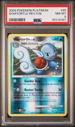 Wartortle Reverse Holo 65/127 Platinum PSA 8 NM - MT Pokemon Card - Image 1