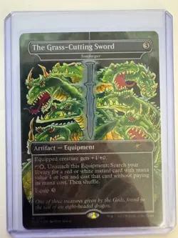 The Grass-Cutting Sword (Sunforger) #2381 FOIL Secret Lair Drop NM ENG MTG Stan - Image 1