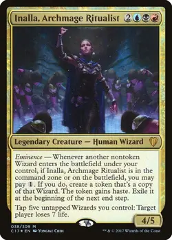 Inalla, Archmage Ritualist-Commander 2017-Foil-38-LP - Image 1