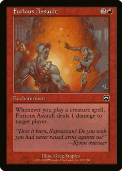 Furious Assault Mercadian Masques MTG LP - Image 1