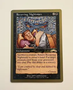 Recurring Nightmare - Brian Selden - 1998 ~ World Championship MTG NM - Image 1