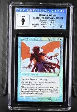 DRAGON WINGS Scourge Foil C CGC 9 MTG [Nostalgium] - Image 1