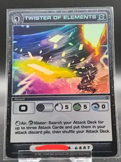 Chaotic Card : Twister Of Elements Silent Sands First Edition Super Rare Attack - Image 1