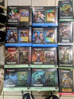🔥12 Magic The Gathering Commander Deck Lot Dr Who Duskmourn and more🔥 - Image 1