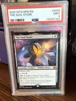 2025 Magic The Gathering MTG SPM EN The Soul Stone #0066 PSA 9 MINT - Image 1