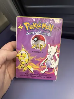 ZAP Theme Deck Pokemon Wizards of the Coast Factory SEALED 1999 Base set - Image 1
