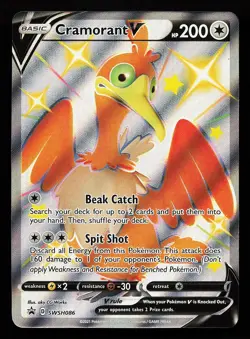 Cramorant V 198/202 Ultra Rare Sword & Shield Pokemon Card - Image 1