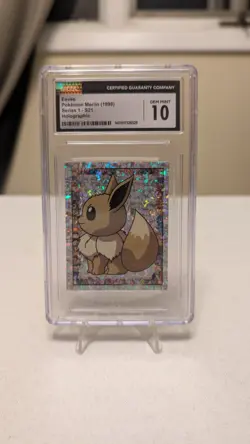 1998 Pokemon Merlin Eevee S21 Special Glitter – CGC Gem Mint 10 - Image 1