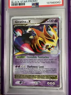 2009 POKEMON DIAMOND & PEARL BLACK STAR PROMO #DP38 GIRATINA LV.X-HOLO PSA 7 - Image 2