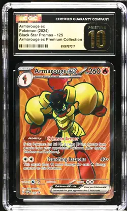 2024 POKEMON BLACK STAR PROMO #125 ARMAROUGE EX CGC 10 PRISTINE - Image 1