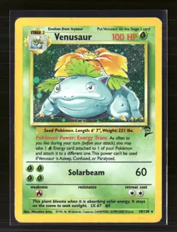 Pokemon 2000 Base Set 2 Venusaur #18/130 Holo - Image 1