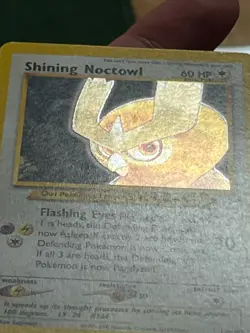 2002 POKEMON NEO DESTINY UNLIMITED HOLO SHINING NOCTOWL 110/105 - Image 3