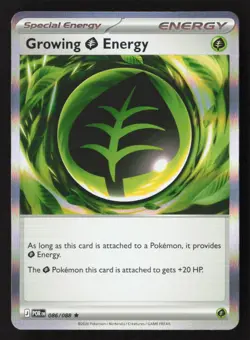 Growing Grass Energy Rare Holo POR 086/088 NM Pokemon TCG - Image 1
