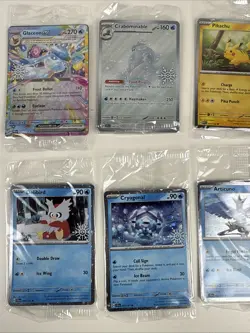 2025 Pokemon Holiday Calendar Promo Card Lot: All 8 Stamped Promos Sealed Packs - Image 4