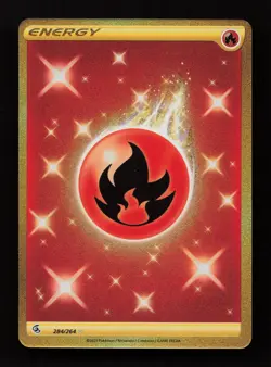 Fire Energy 284/264 Secret Rare Fusion Strike Pokemon Near Mint - Image 1