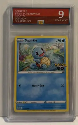 Pokemon TCG Squirtle Common Regular Pokemon GO 015/078 English - NM - Image 1