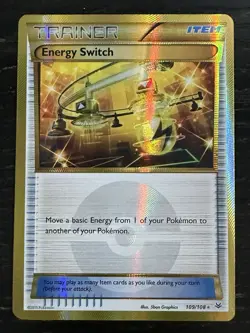 Pokemon Energy Switch Roaring Skies 109/108 Secret Rare Foil Trainer - Image 1