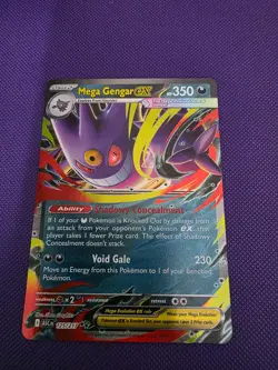 Mega Gengar EX #125/217 Mega Evolution Ascended Heroes Pokemon TCG NM - Image 1