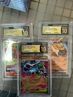 Lot of (3) Pokemon Charizard Only CGC 10 PRISTINE - Image 1