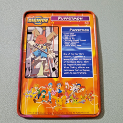 2000 Digimon Tin Metal Puppetmon Card Toei Animation Taco Bell Promo HP - Image 2
