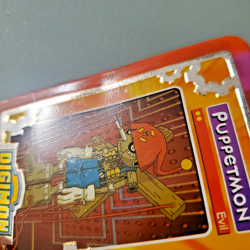2000 Digimon Tin Metal Puppetmon Card Toei Animation Taco Bell Promo HP - Image 3