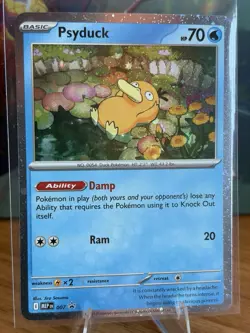 Pokemon TCG Psyduck MEP 007 Mega Evolution Pokemon Blister Promo Cosmos Holo NM - Image 1