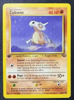 Pokemon TCG Cubone 50/64 Jungle First Edition Common Vintage - Image 1