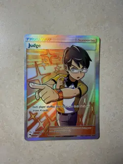 Pokemon TCG Judge (Full Art) 209/214 Sm-Lost Thunder Ultra Rare Holo - Image 1