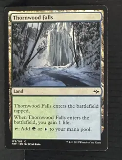 Land Thornwood Falls #173 Fate Reforged FRF Magic MTG Multi Color Dual Color - Image 1