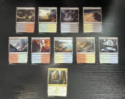 10 MTG KTK Multi Color Land - 9 Dual + 1 Tricycle Opulent Palace - Image 1