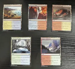 5 MTG KTK Multi Color Land Magic the Gathering Dual Color - Image 1
