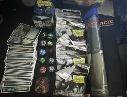 MTG Lot Of Stuff Cards, Mats, Dice Etc - Image 1