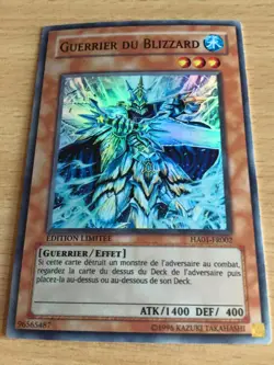 Carte Yu-Gi-Oh! HA01-FR002 Guerrier du Blizzard (Super Rare) EDITION LIMITEE - Image 1