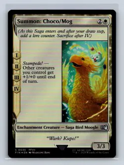 Summon: Choco/Mog #35 FINAL FANTASY Common MTG Foil NM - Image 1