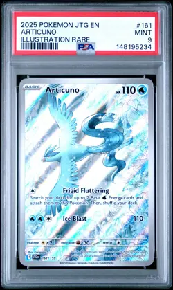 PSA 9 Articuno 161/159 Illustration Rare Journey Together 2025 Pokemon TCG Mint - Image 1