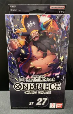 One Piece Card Game - ST27 - Black Marshall D. Starter Deck ENG Sealed - Image 1