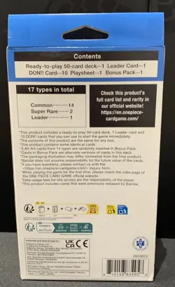 One Piece Card Game Starter Deck ST-22 Ace & Newgate Sealed ENG - Image 2