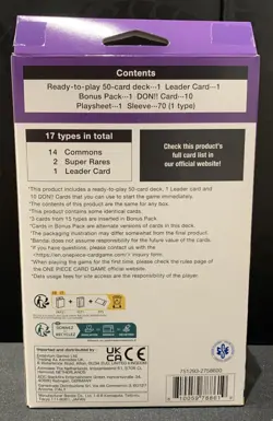 One Piece Card Game Starter Deck - Mazzo ST-21 - EX Gear 5 ENG Sealed - Image 2