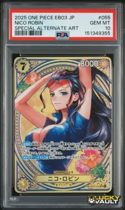 PSA 10 2025 One Piece EB03 Japanese Special Alternate Art #055 Nico Robin - Image 1