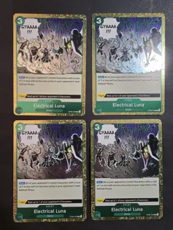 Electrical Luna OP08-036 R X4 Playset One Piece TCG Two Legends X4 English - Image 1