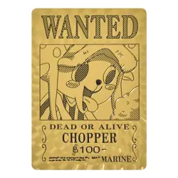 Japanese Anime One Piece Wanted Posters Gold Collectible Card Souvenir Gift - Image 4