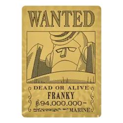 Japanese Anime One Piece Wanted Posters Gold Collectible Card Souvenir Gift - Image 5