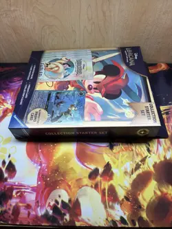 Disney Lorcana Fabled Collection Starter Set Glimmer Tinkerbell Promo New Sealed - Image 3