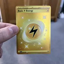 Pokemon TCG Basic Lightning Energy 257/198 Scarlet & Violet Base Set Gold NM - Image 1
