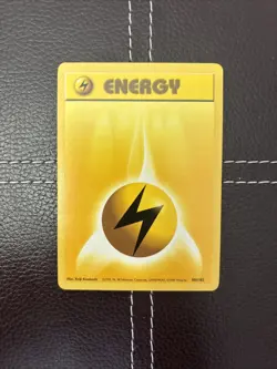 Pokemon TCG - Lightning Energy - 100/102 - Base Set - NM Unlimited Common (1999) - Image 1