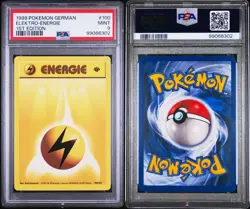 German TCG Elektro-Energie Base Set 1st Edition Pokemon PSA 9 Wotc Lightning - Image 1